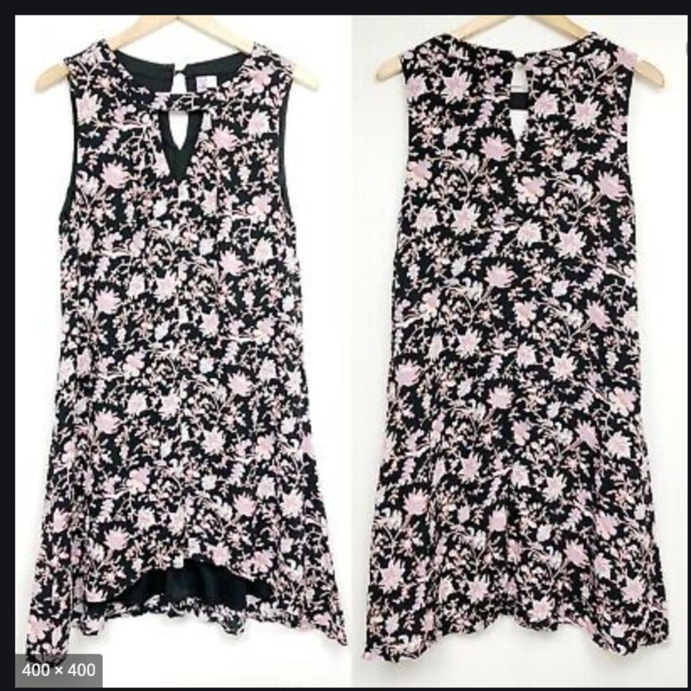 black floral dress